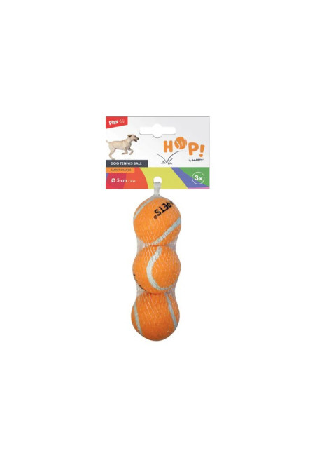 PELOTA DE TENIS NARANJA PACK 3 PELOTAS DE 5CM