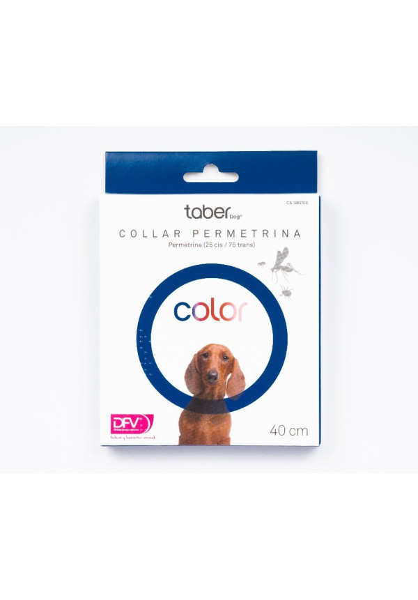 TABERDOG Collar Permetrina Azul 40 cm