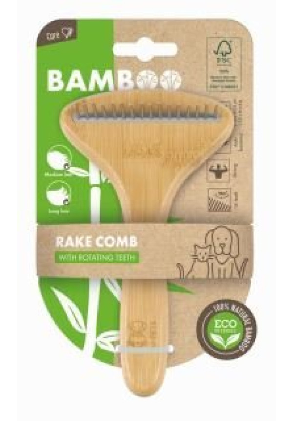 BAMBOO - RASTRILLO CON 16 DIENTES GIRATORIOS ECO