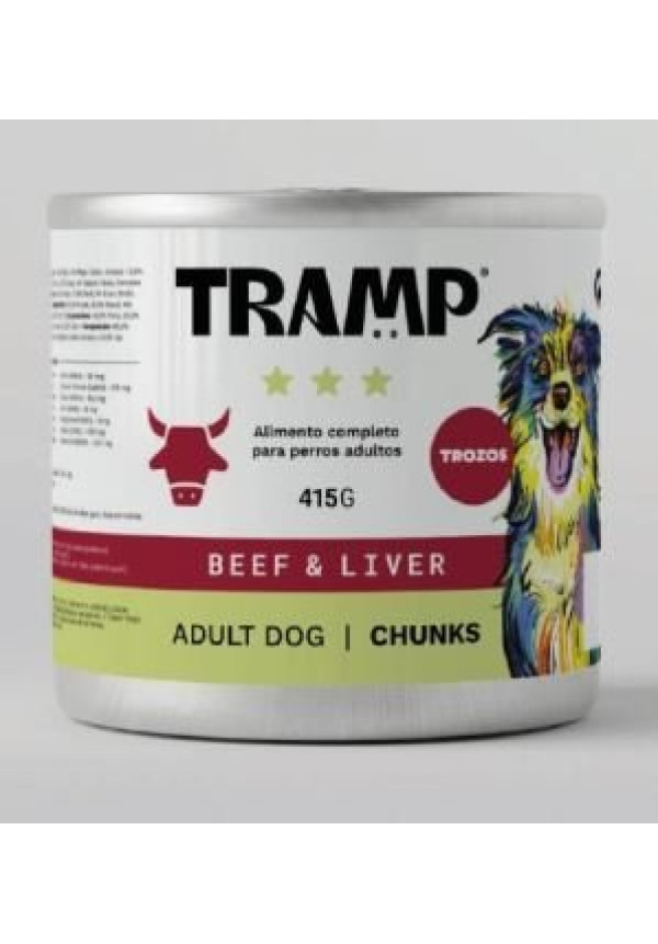 TROZOS PARA PERRO ADULTO TERNERA E HÍGADO 415g