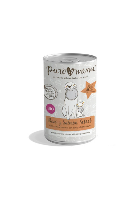 Menú Pavo y Salmón Select BIO 400GR Menú Pavo y Salmón Select BIO 400GR