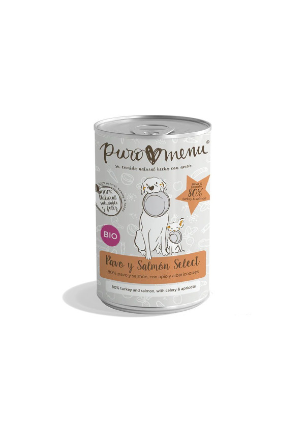 Menú Pavo y Salmón Select BIO 400GR
