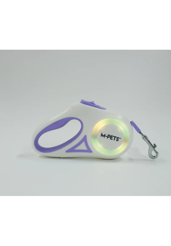 Correa retráctil para perros FLASH color morado 3 M