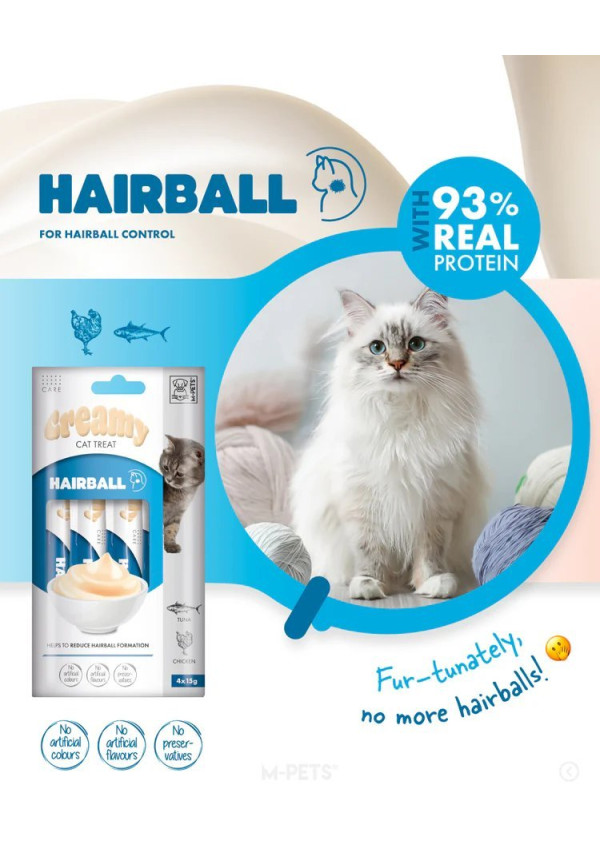 Creamy Cat Treat Bolas de Pelo con Atún y Pollo 60 Gr