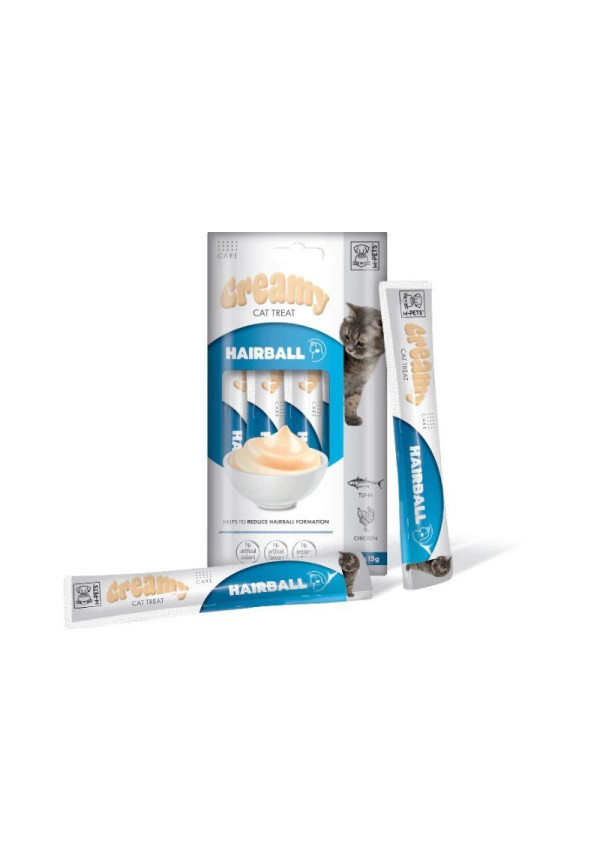 Creamy Cat Treat Bolas de Pelo con Atún y Pollo 60 Gr