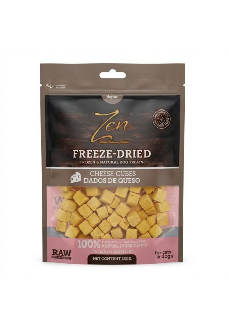 ZEN Freeze Dried Snacks de cubos de queso liofilizados 25GR