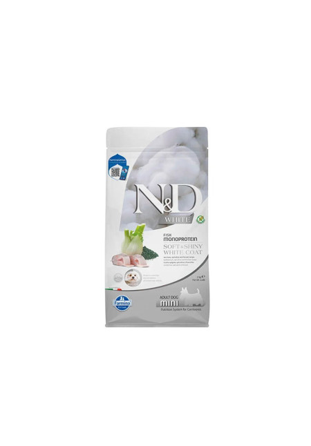 Farmina ND White Grain Free Adult Mini Lubina y Espirulina 2KG