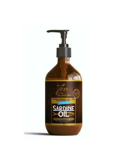 Zen Aceite de sardina 250 ml para perros y gatos. Zen Aceite de sardina 250 ml para perros y gatos.