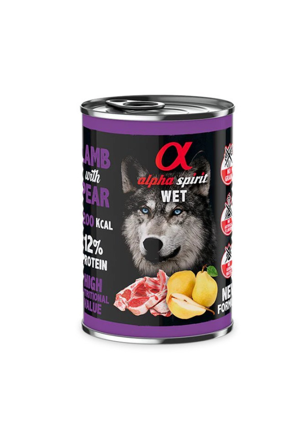 Paté de Cordero con Pera para Perros 400gr