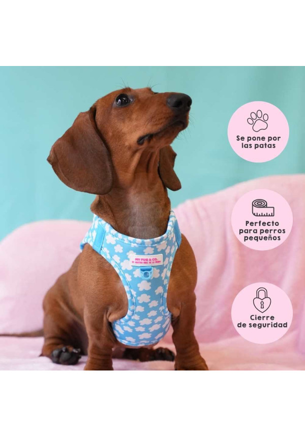Mypug&co Arnés Body Nubes by Agatha Ruiz de la Prada XS