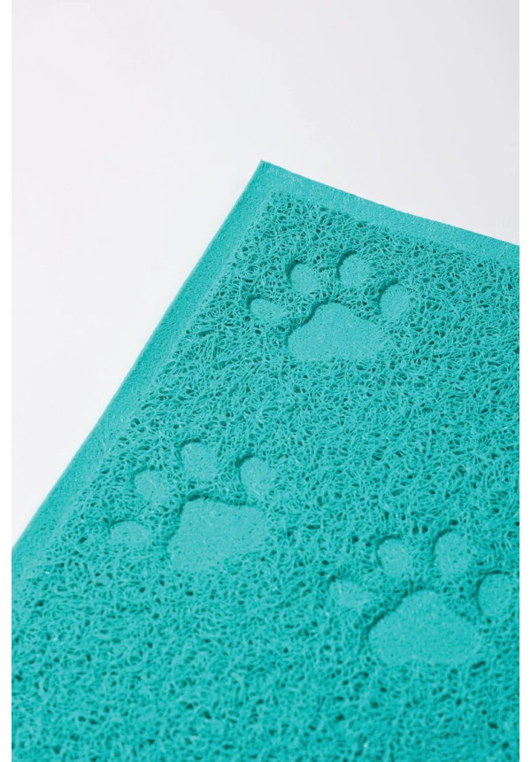 Alfombrilla para arenero de gatos FOOTPRINT azul