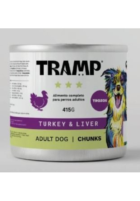 TROZOS PARA PERRO ADULTO CON PAVO E HÍGADO 415g