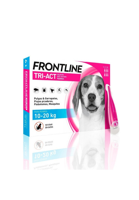 Frontline Tri-Act Pipetas para Perros Protección Total de 10-20Kg (3 pipetas) Frontline Tri-Act Pipetas para Perros Protección Total de 10-20Kg (3 pipetas)