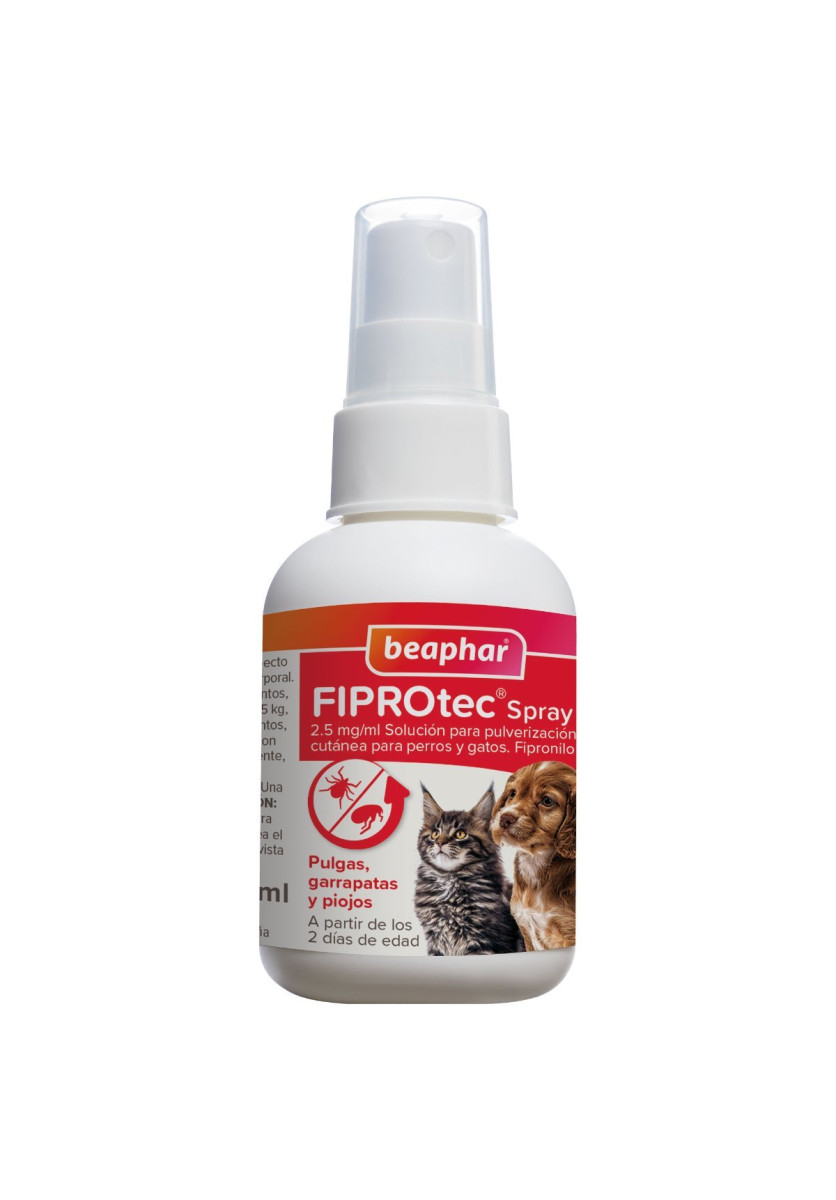 Beaphar FIPROtec Spray Antiparasitario Perros y Gatos 100 ml