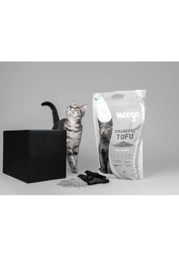 Weego Arena para gatos Carbón Tofu 6L