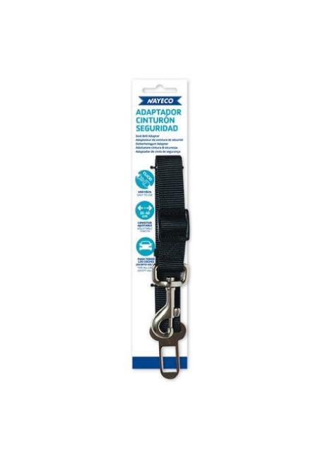 ADAPTADOR-CINTURON SEGURIDAD 25MM NEGRO ADAPTADOR-CINTURON SEGURIDAD 25MM NEGRO
