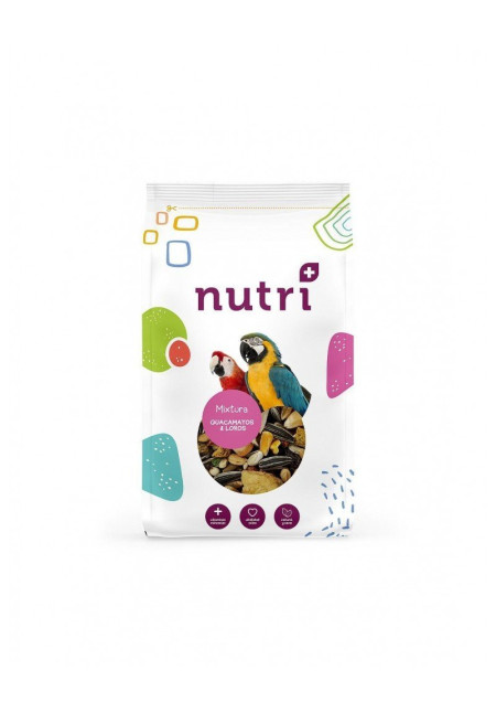 NUTRI+ MIXTURA LORO Y GUACAMAYO CON FRUTA 600gr NUTRI+ MIXTURA LORO Y GUACAMAYO CON FRUTA 600gr