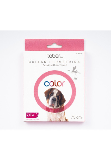 TABERDOG Collar Permetrina Rosa 75 cm TABERDOG Collar Permetrina Rosa 75 cm