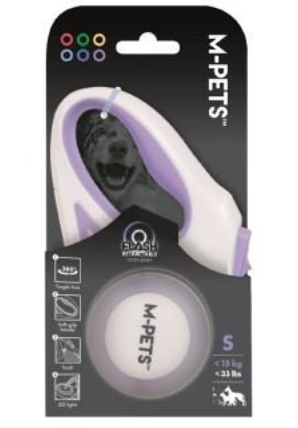 Correa retráctil para perros FLASH color morado 3 M