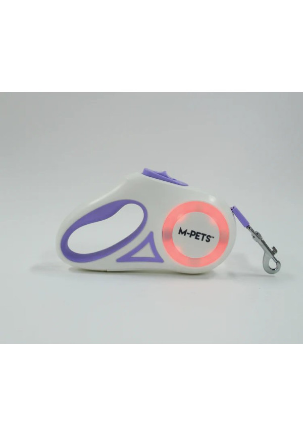 Correa retráctil para perros FLASH color morado 3 M