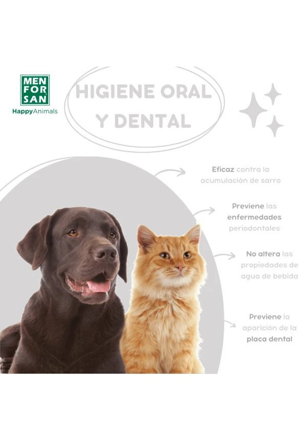 Enjuague bucal antisarro para perros y gatos 500ml