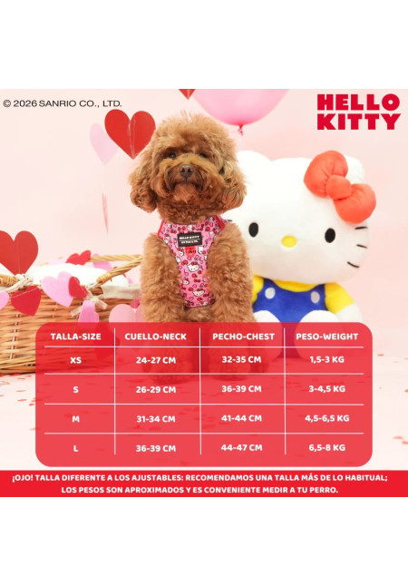 Arnés Body Hello Kitty Pink XS