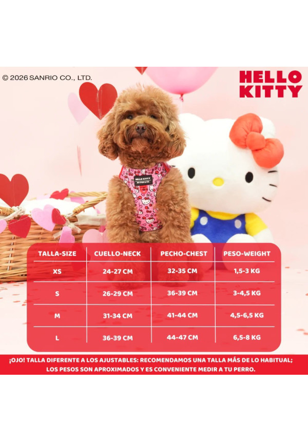 Arnés Body Hello Kitty Pink XS